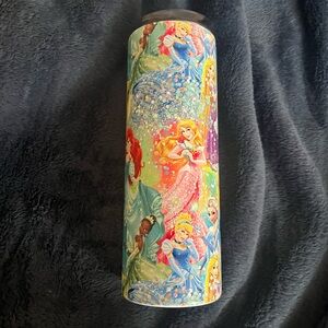 Disney Princess Stainless Steel Tumblr w/ Straw and Straw Cleaner